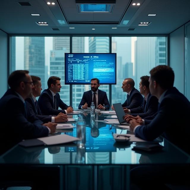 Financial firm boardroom