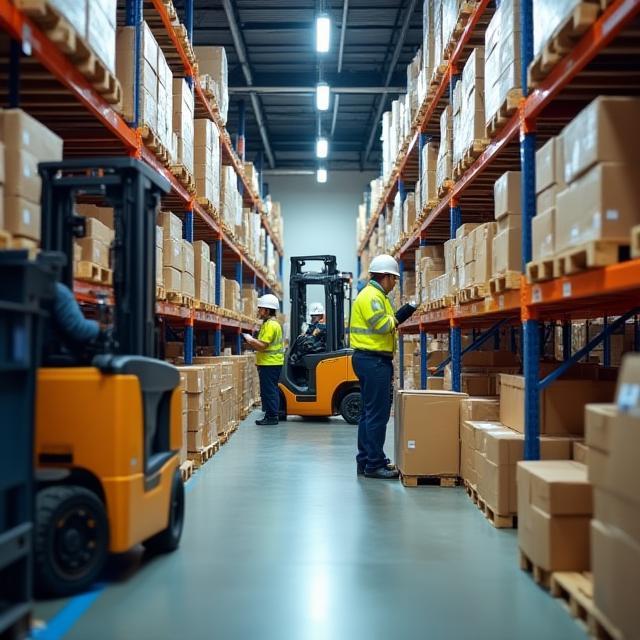 E-commerce retailer warehouse